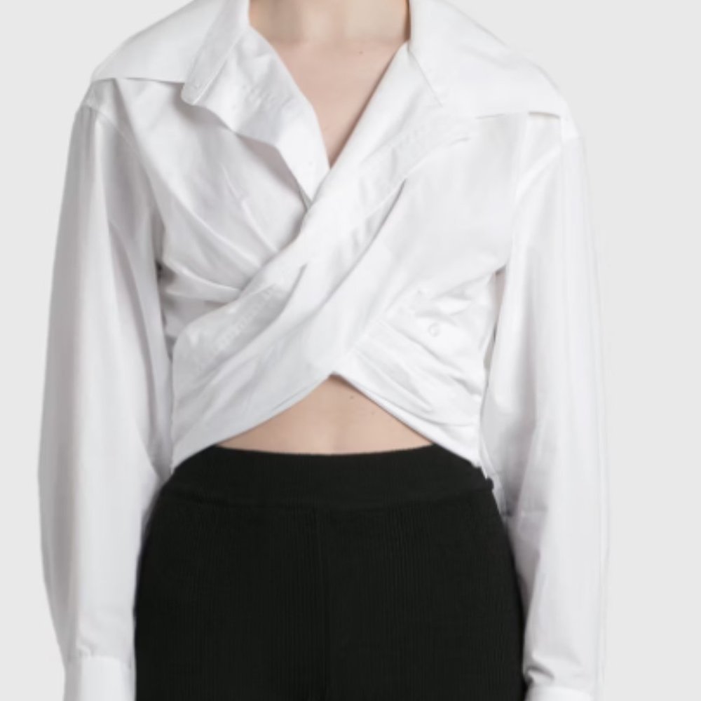 Alexander wang wrap cotton shirt